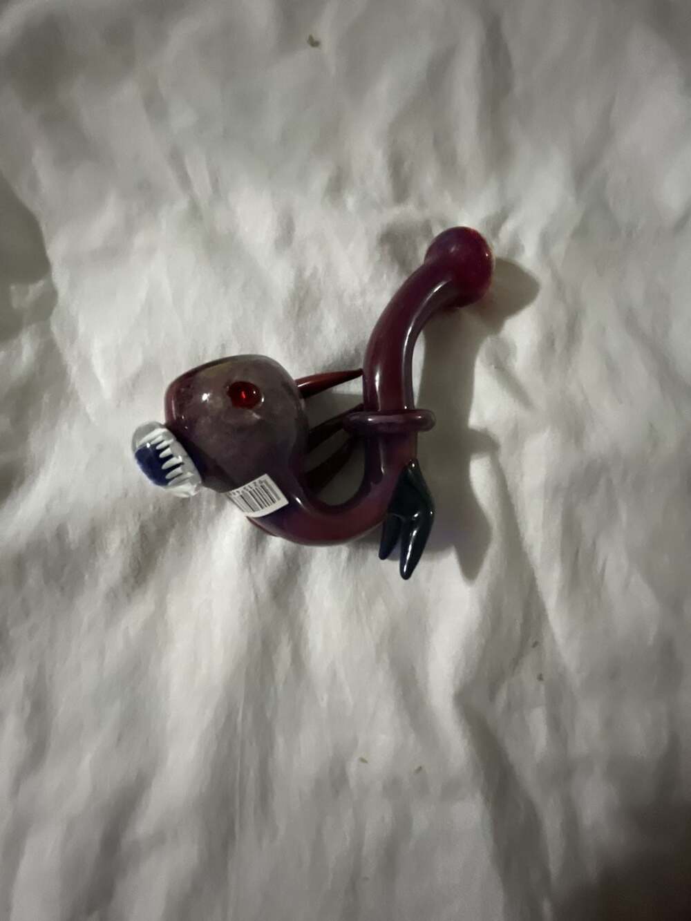 Handmade Glass Sherlock Piece With Eyeball and Monster Detail